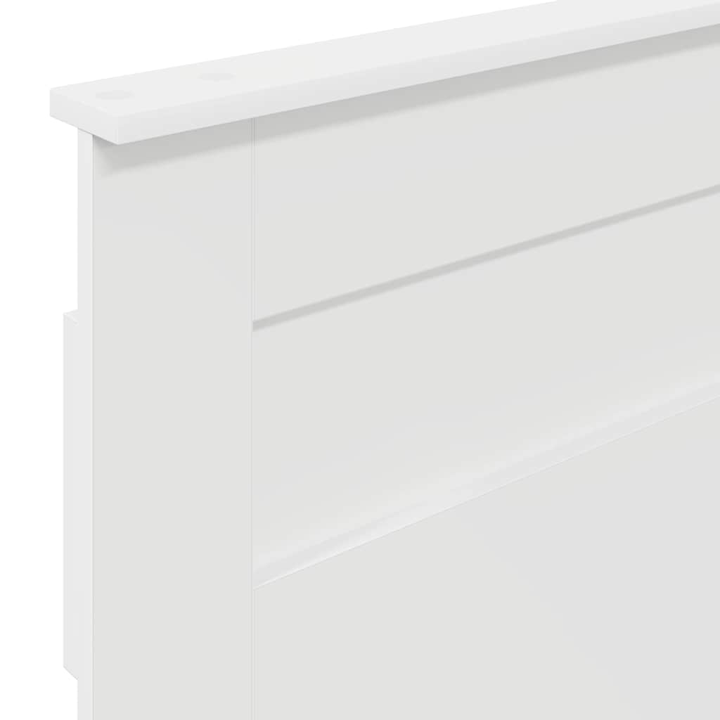 vidaXL Κεφαλάρι με κεφαλάρι Λευκό 75 cm Επεξεργασμένο ξύλο