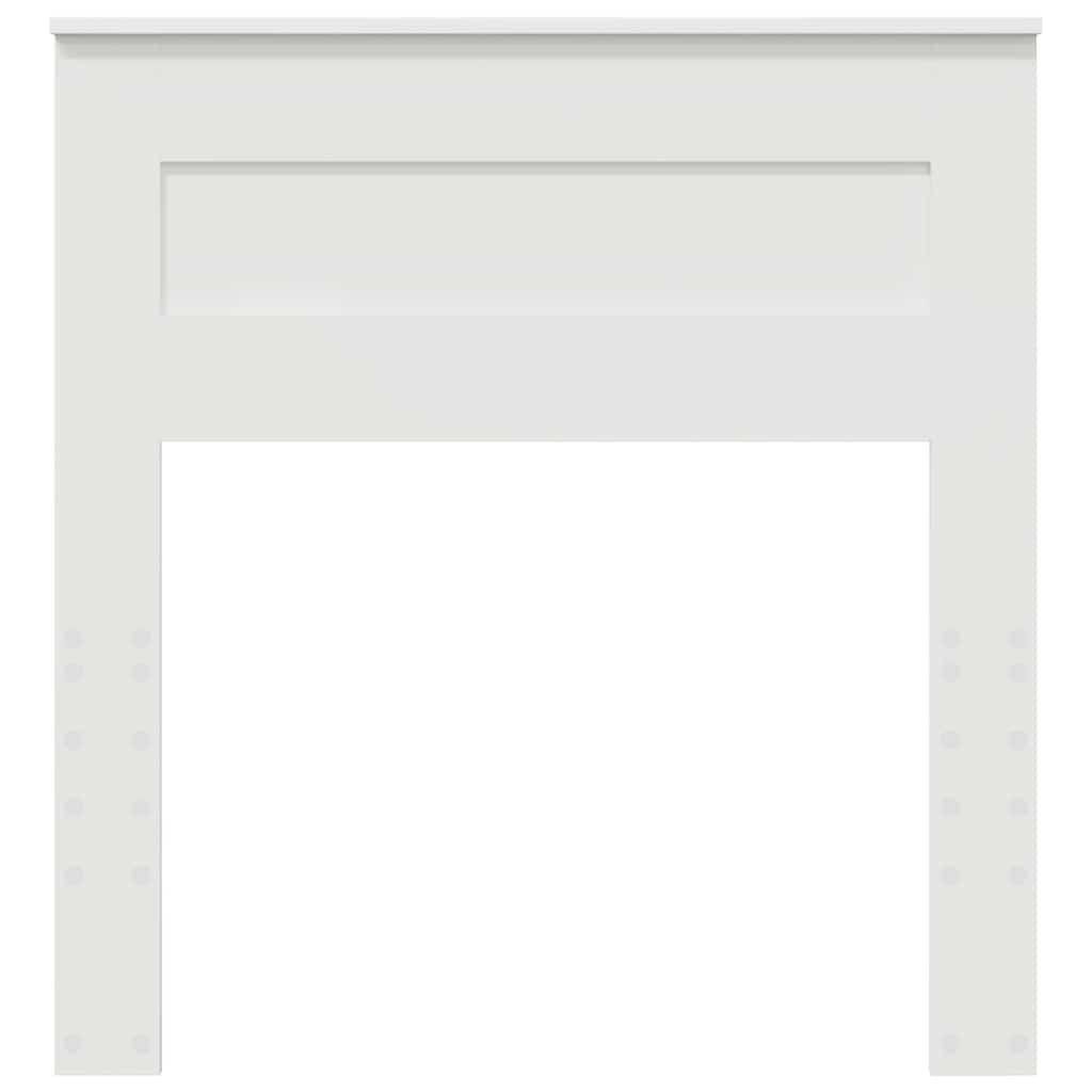 vidaXL Κεφαλάρι με κεφαλάρι Λευκό 75 cm Επεξεργασμένο ξύλο