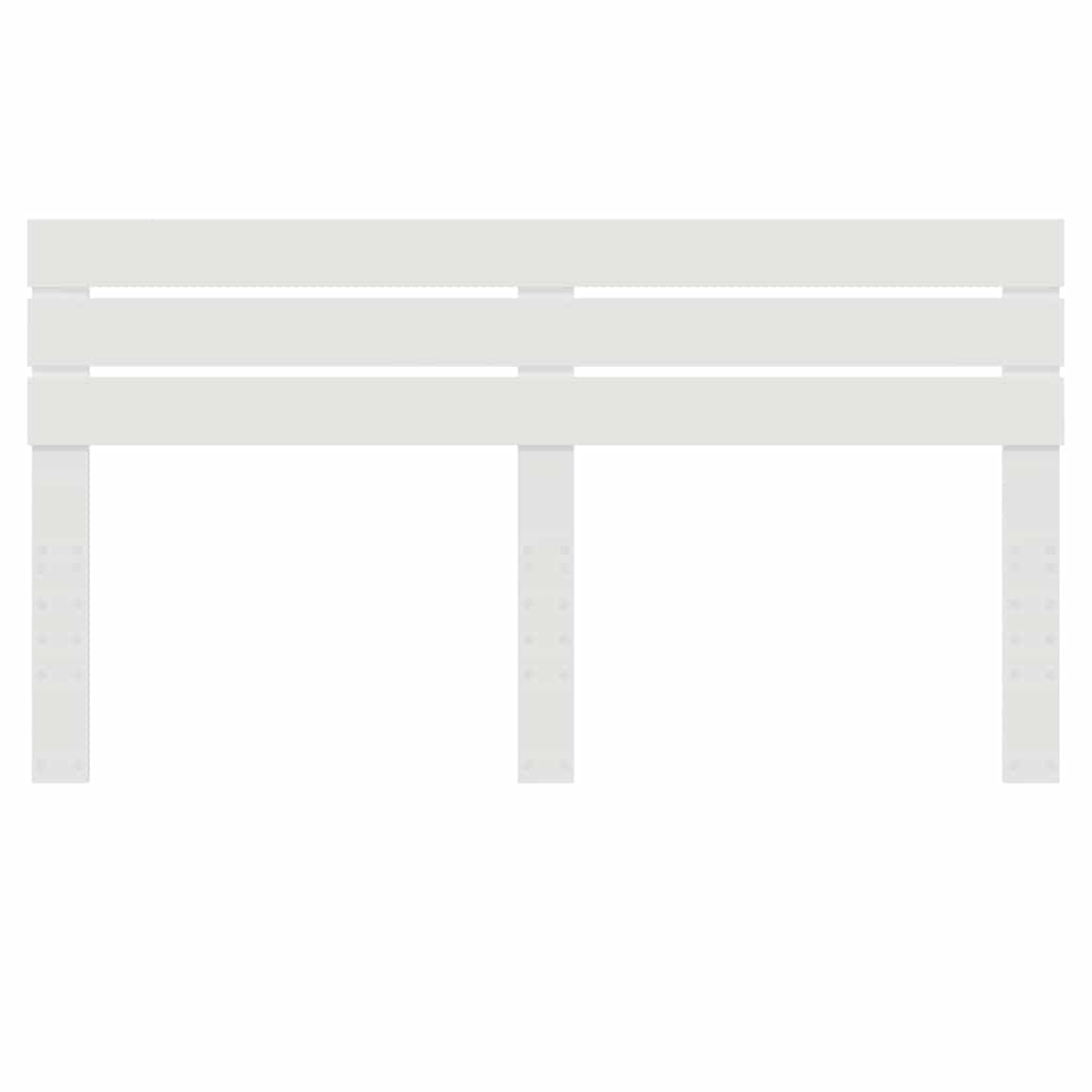 vidaXL Κεφαλάρι με κεφαλάρι Λευκό 200 cm Επεξεργασμένο ξύλο