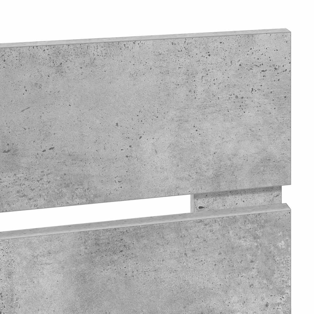 vidaXL Κεφαλάρι με κεφαλάρι Σκυρόδεμα Γκρι 180 cm Επεξεργασμένο ξύλο