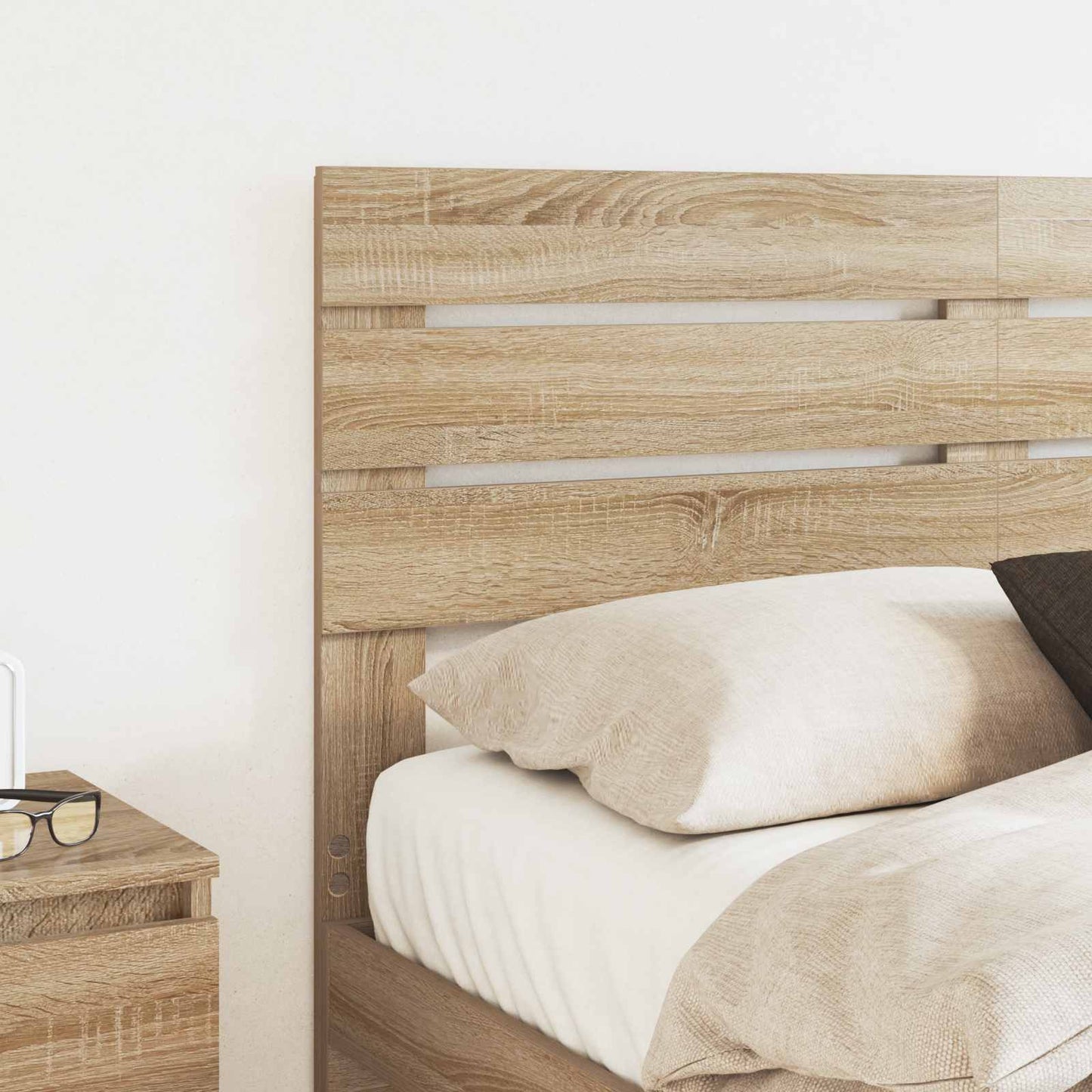 vidaXL Κεφαλάρι με κεφαλάρι Δρύς Sonoma 160 cm Επεξεργασμένο ξύλο