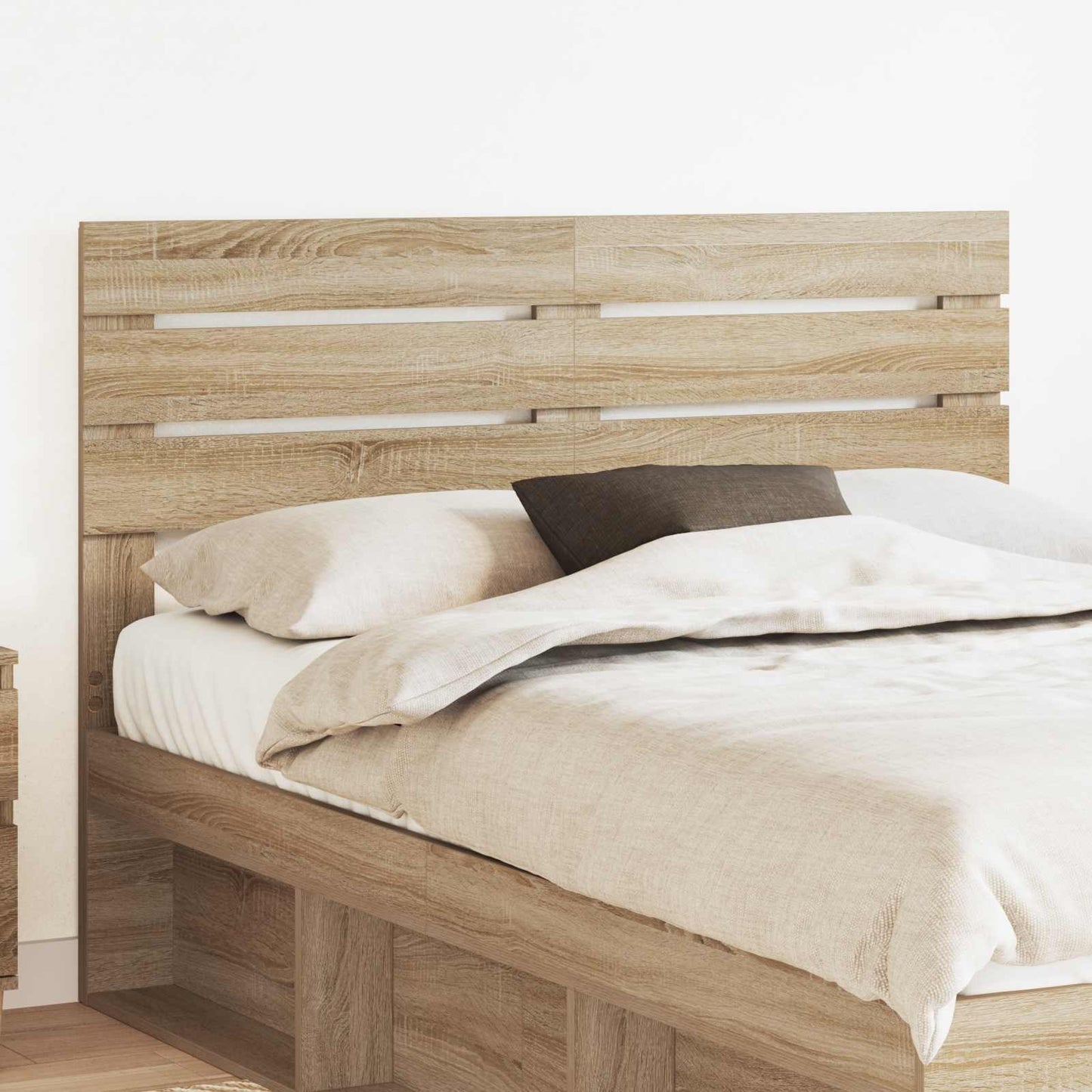 vidaXL Κεφαλάρι με κεφαλάρι Δρύς Sonoma 160 cm Επεξεργασμένο ξύλο