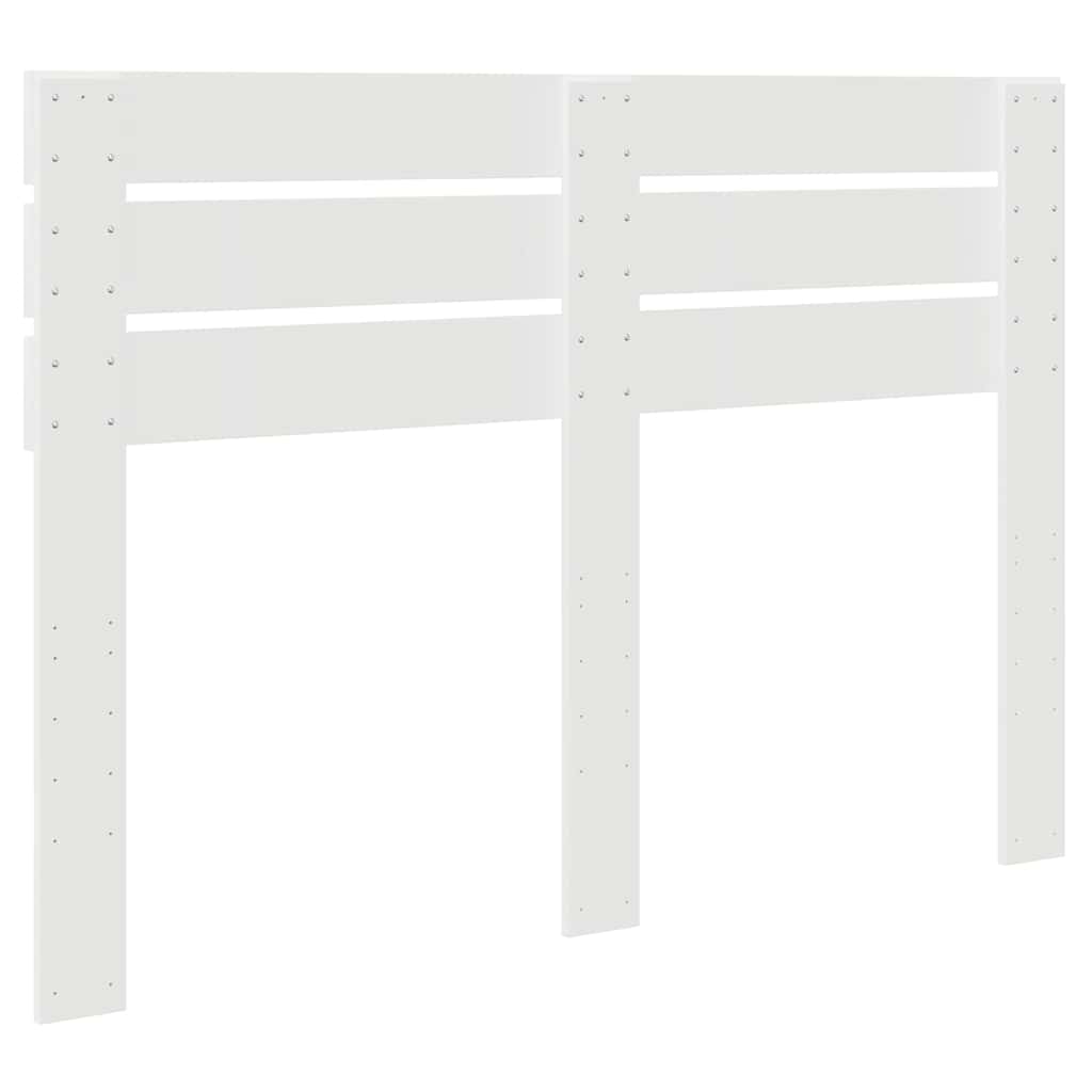 vidaXL Κεφαλάρι με κεφαλάρι Λευκό 150 cm Επεξεργασμένο ξύλο