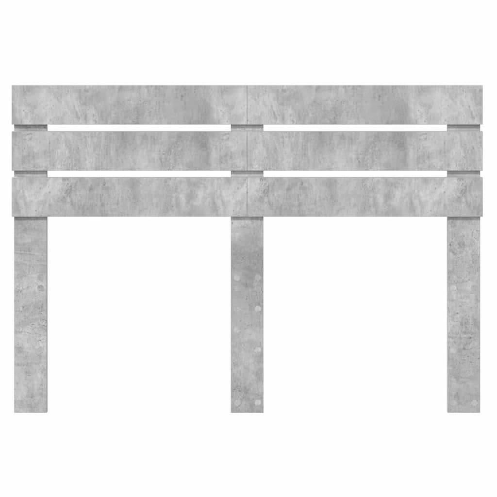 vidaXL Κεφαλάρι με κεφαλάρι Σκυρόδεμα Γκρι 150 cm Επεξεργασμένο ξύλο