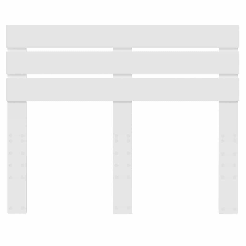 vidaXL Κεφαλάρι με κεφαλάρι Λευκό 135 cm Επεξεργασμένο ξύλο