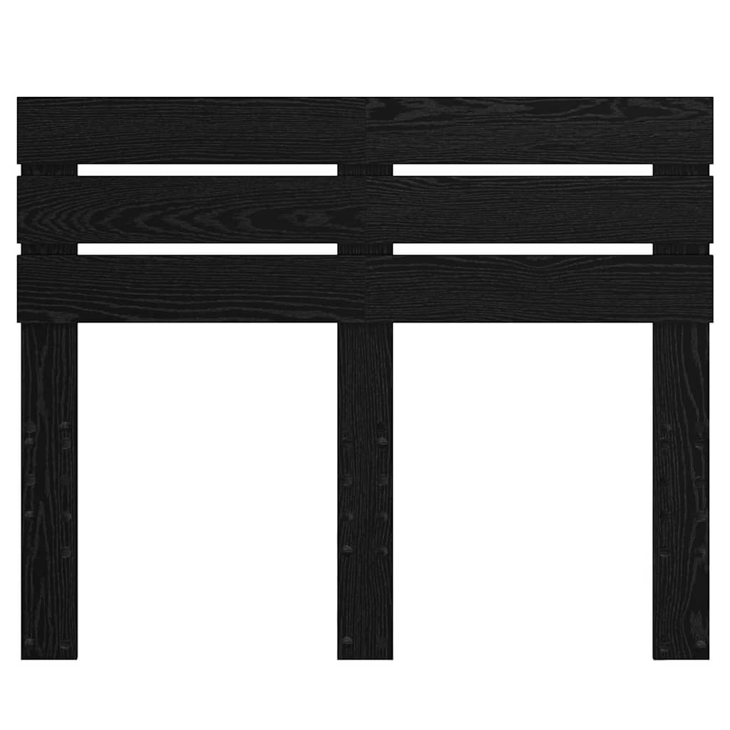 vidaXL Κεφαλάρι με κεφαλάρι Μαύρη Οξυά 135 cm Επεξεργασμένο ξύλο