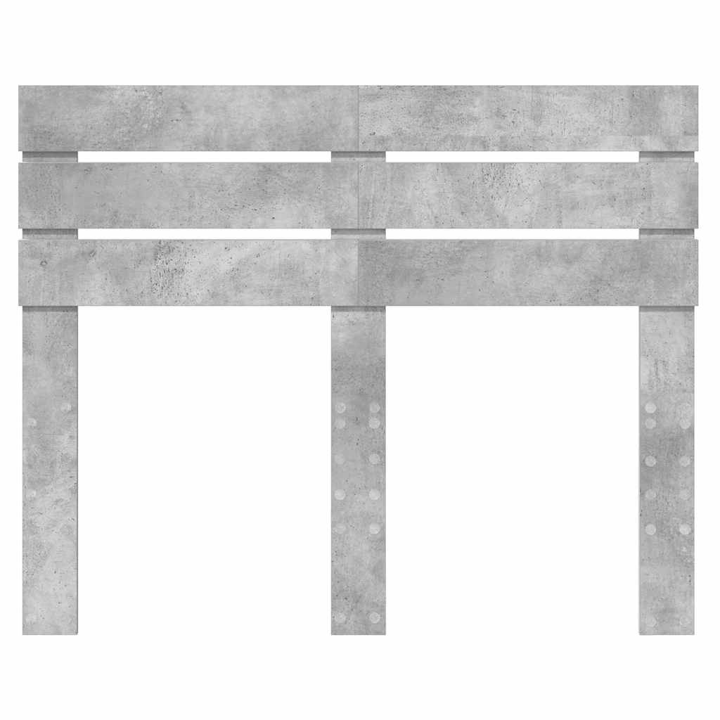vidaXL Κεφαλάρι με κεφαλάρι Σκυρόδεμα Γκρι 120 cm Επεξεργασμένο ξύλο