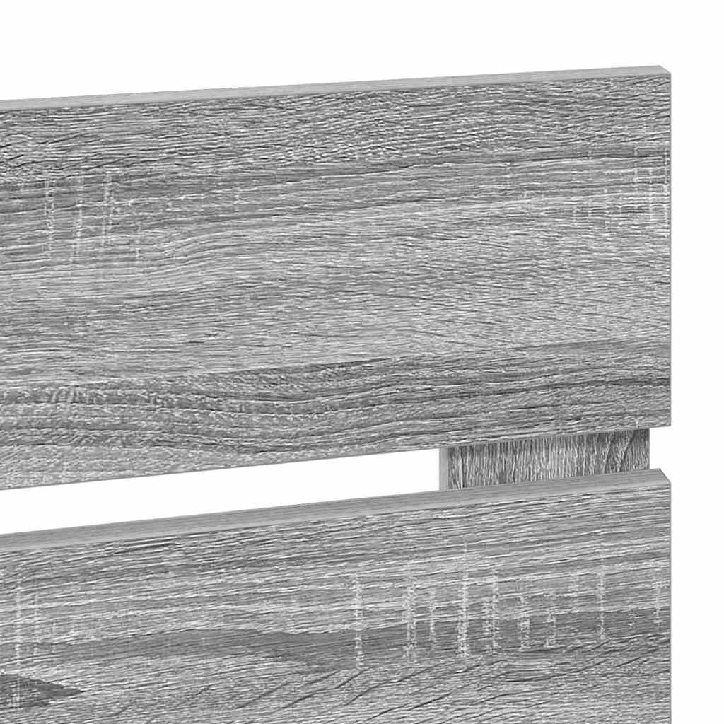 vidaXL Κεφαλάρι με κεφαλάρι Γκρίζο Σονομα 120 cm Επεξεργασμένο ξύλο