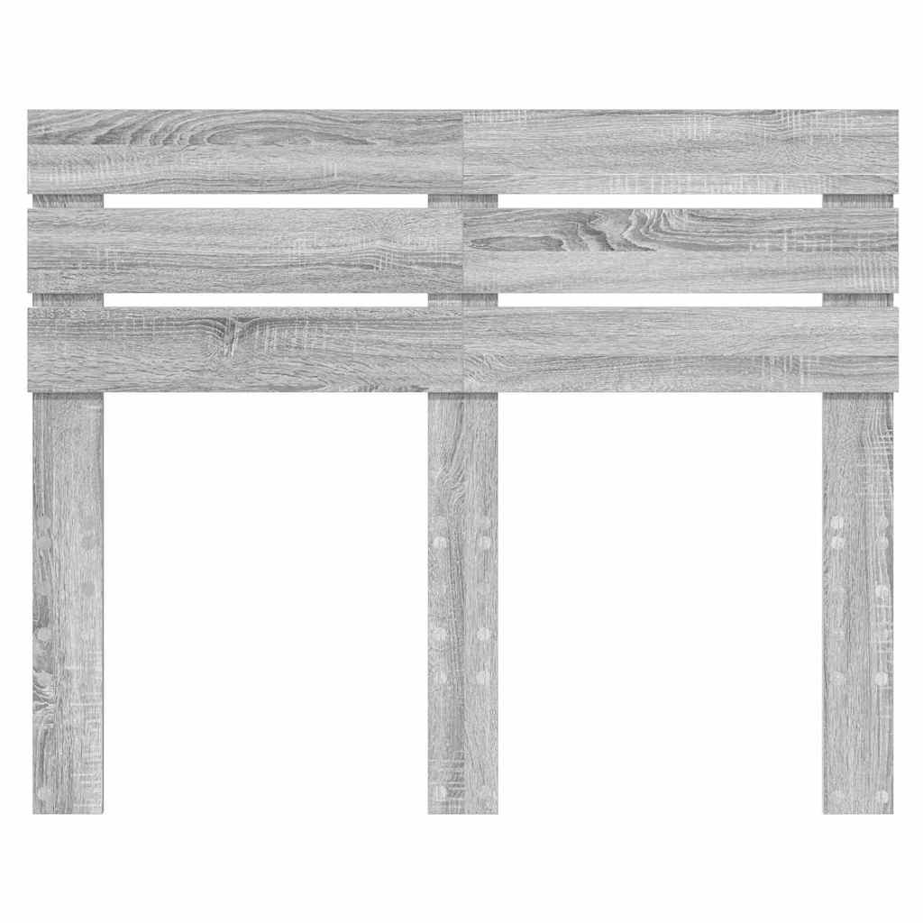 vidaXL Κεφαλάρι με κεφαλάρι Γκρίζο Σονομα 120 cm Επεξεργασμένο ξύλο