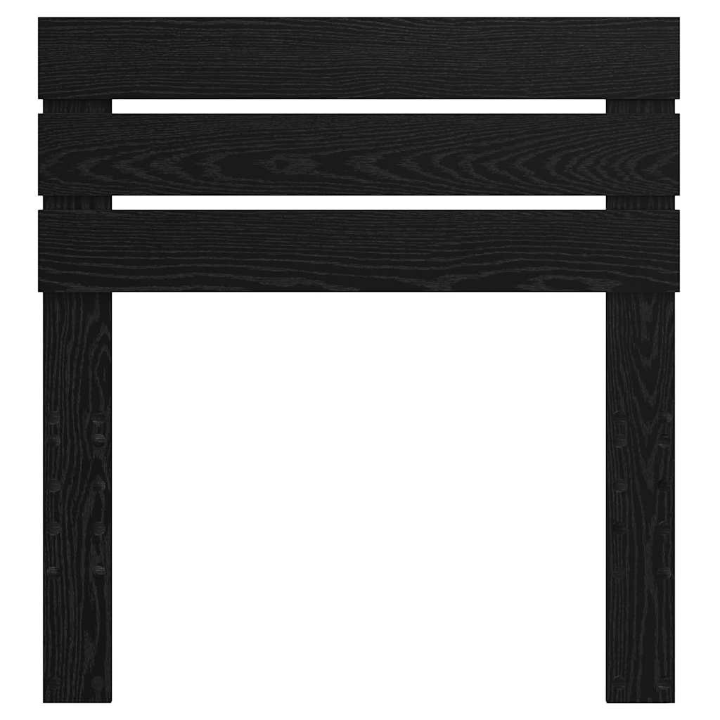 vidaXL Κεφαλάρι με κεφαλάρι Μαύρη Οξυά 100 cm Επεξεργασμένο ξύλο