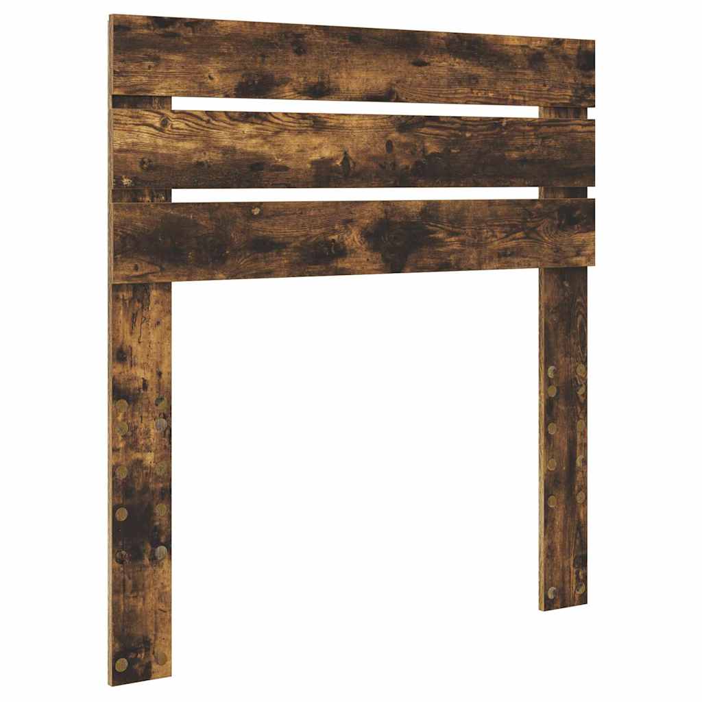 vidaXL Κεφαλάρι με κεφαλάρι Καπνιστό Δρύς 100 cm Επεξεργασμένο ξύλο