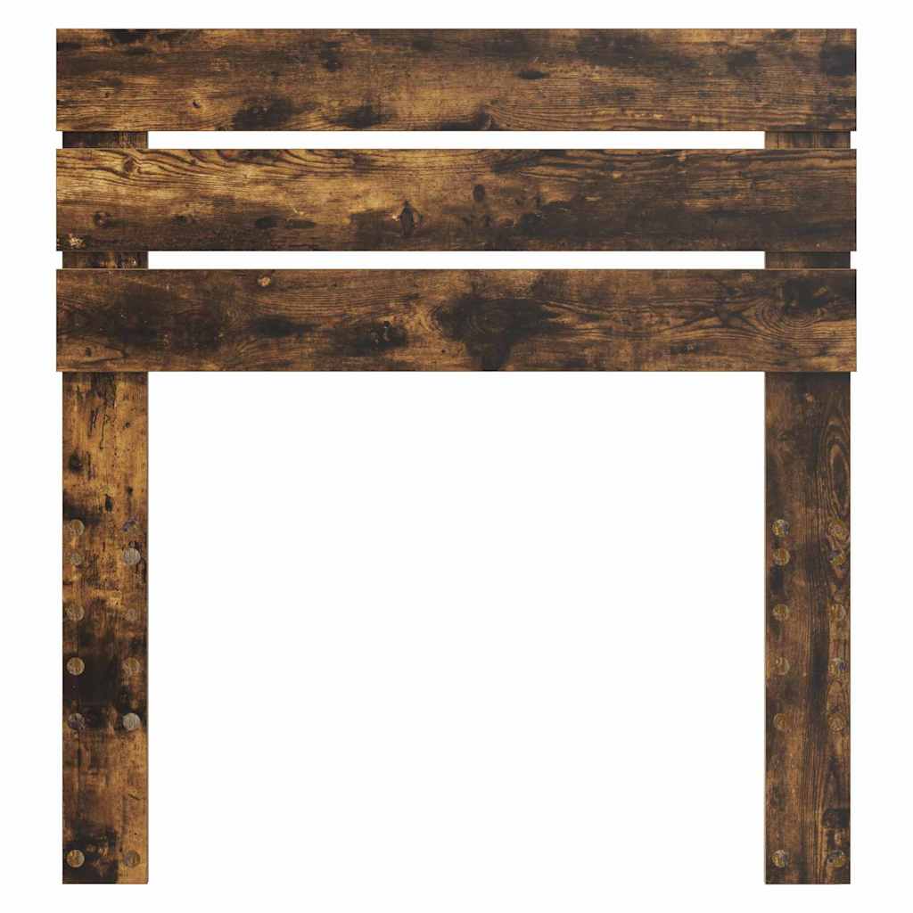 vidaXL Κεφαλάρι με κεφαλάρι Καπνιστό Δρύς 80 cm Επεξεργασμένο ξύλο