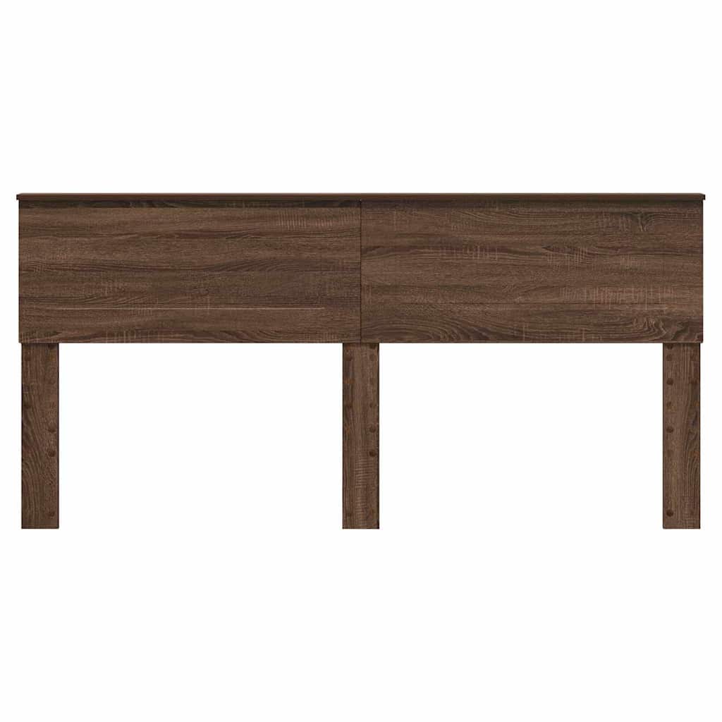 vidaXL Κεφαλάρι με κεφαλάρι Καφέ δρυς 200 cm Επεξεργασμένο ξύλο