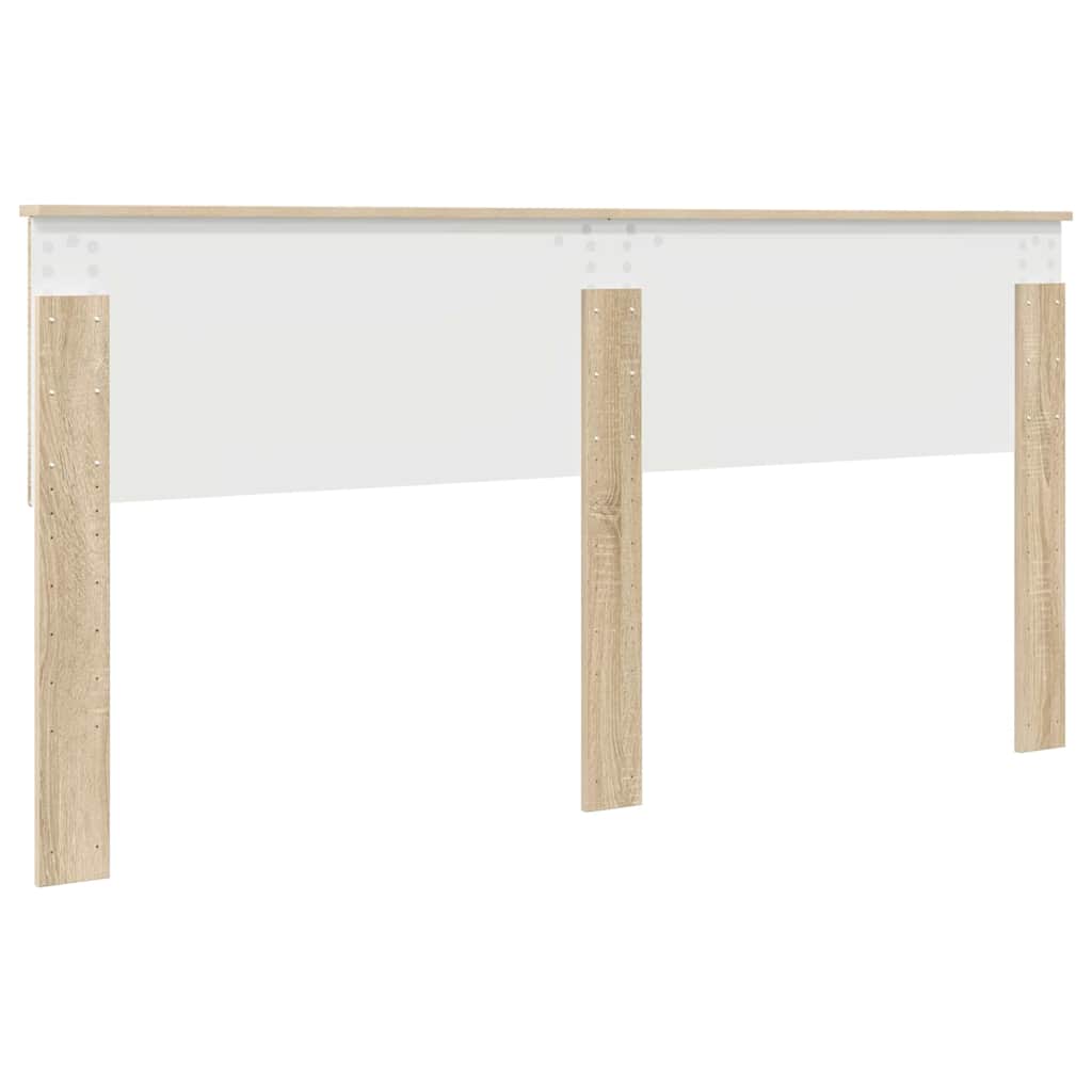 vidaXL Κεφαλάρι με κεφαλάρι Δρύς Sonoma 180 cm Επεξεργασμένο ξύλο
