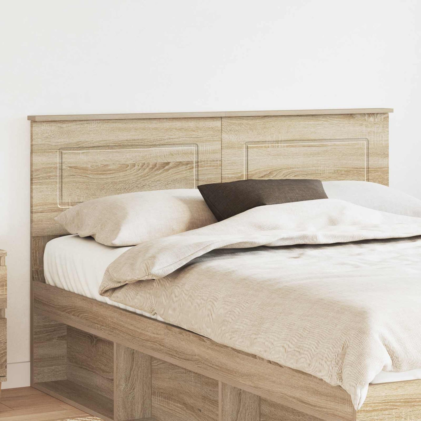 vidaXL Κεφαλάρι με κεφαλάρι Δρύς Sonoma 160 cm Επεξεργασμένο ξύλο
