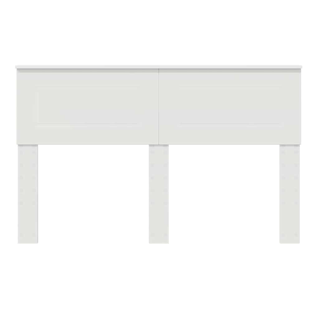 vidaXL Κεφαλάρι με κεφαλάρι Λευκό 150 cm Επεξεργασμένο ξύλο