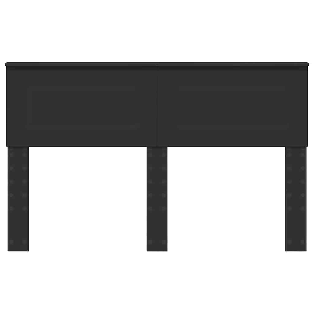 vidaXL Κεφαλάρι με κεφαλάρι Μαύρη Οξυά 150 cm Επεξεργασμένο ξύλο