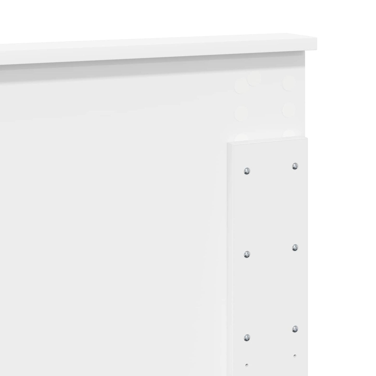 vidaXL Κεφαλάρι με κεφαλάρι Λευκό 140 cm Επεξεργασμένο ξύλο