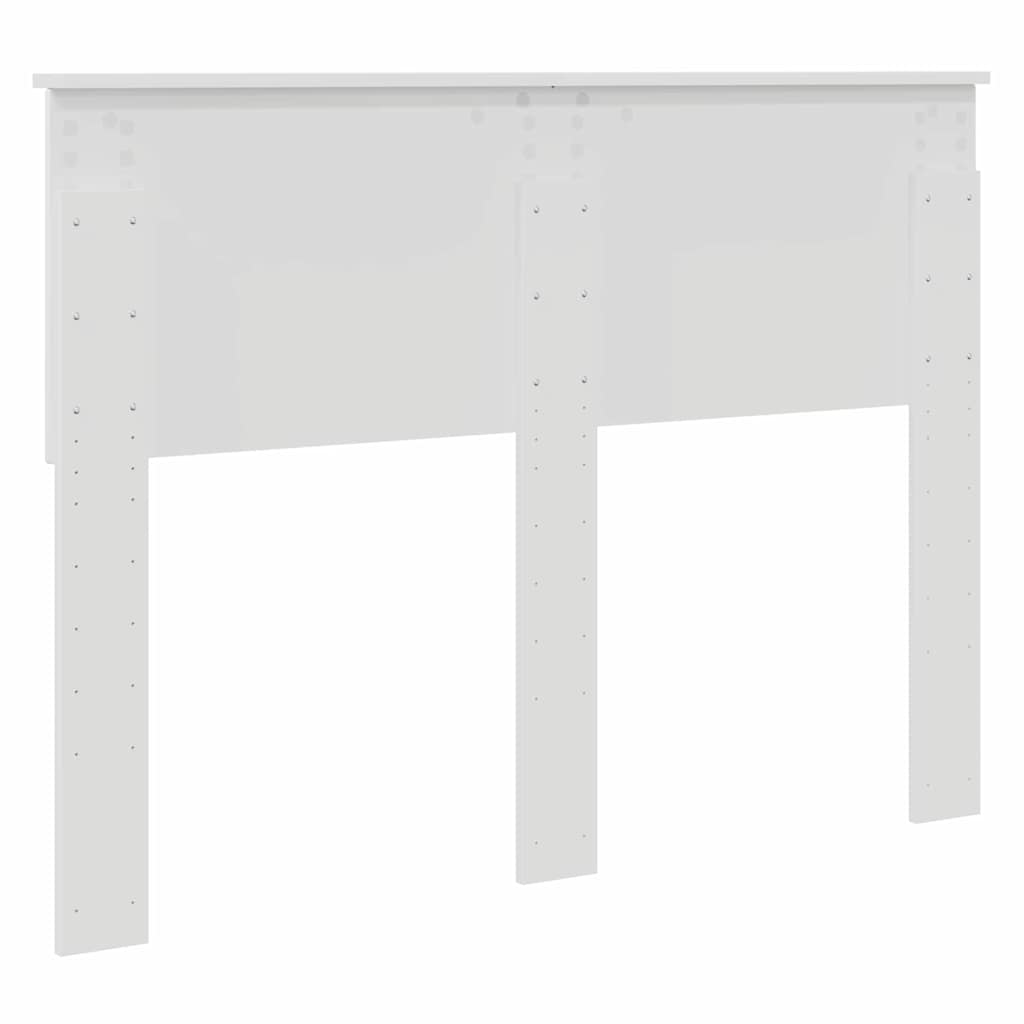 vidaXL Κεφαλάρι με κεφαλάρι Λευκό 135 cm Επεξεργασμένο ξύλο