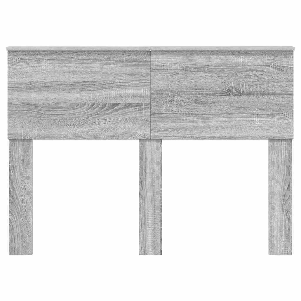 vidaXL Κεφαλάρι με κεφαλάρι Γκρίζο Σονομα 135 cm Επεξεργασμένο ξύλο