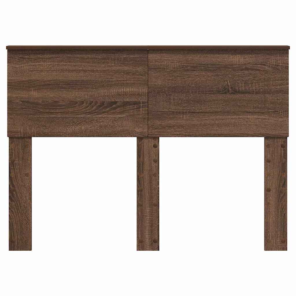 vidaXL Κεφαλάρι με κεφαλάρι Καφέ δρυς 135 cm Επεξεργασμένο ξύλο