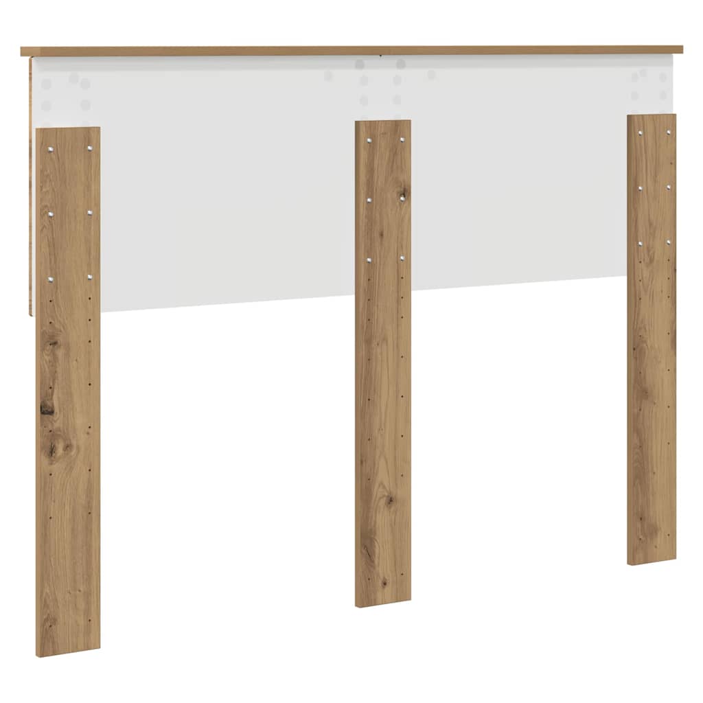 vidaXL Κεφαλάρι με κεφαλάρι Artisan Oak 135 cm Επεξεργασμένο ξύλο