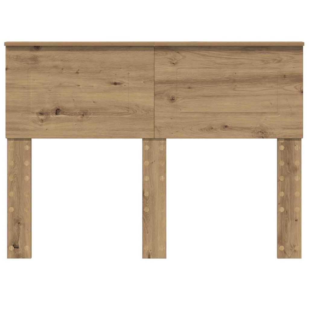 vidaXL Κεφαλάρι με κεφαλάρι Artisan Oak 135 cm Επεξεργασμένο ξύλο