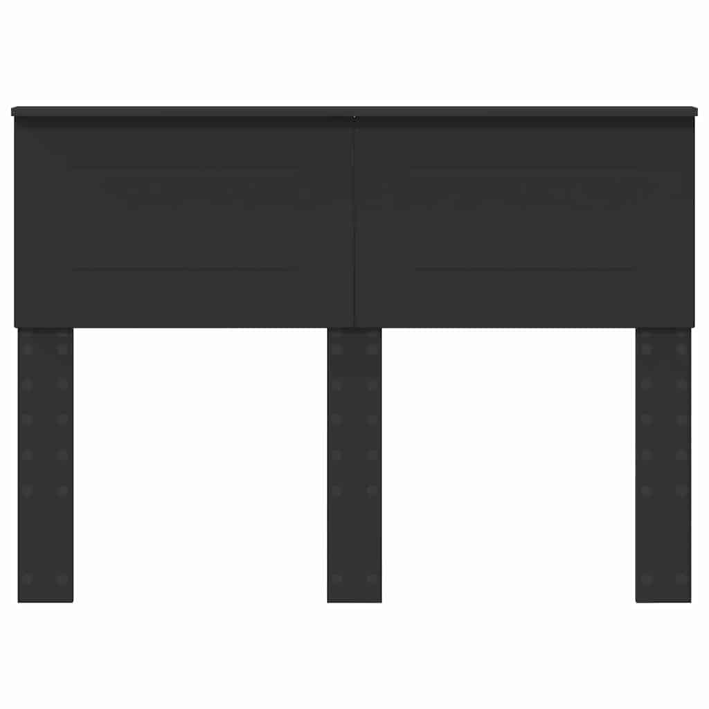 vidaXL Κεφαλάρι με κεφαλάρι Μαύρη Οξυά 120 cm Επεξεργασμένο ξύλο