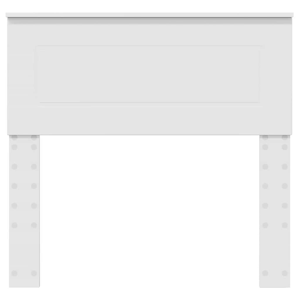 vidaXL Κεφαλάρι με κεφαλάρι Λευκό 90 cm Επεξεργασμένο ξύλο