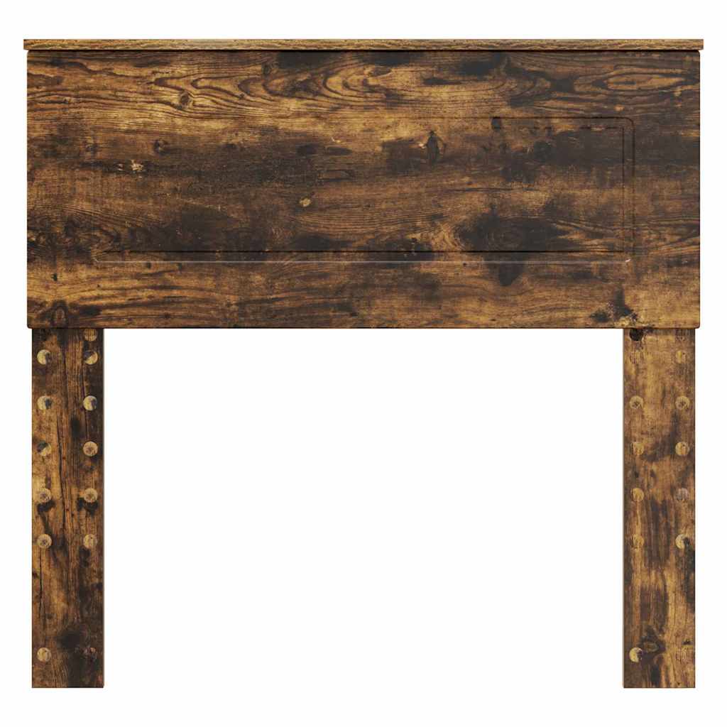 vidaXL Κεφαλάρι με κεφαλάρι Καπνιστό Δρύς 90 cm Επεξεργασμένο ξύλο