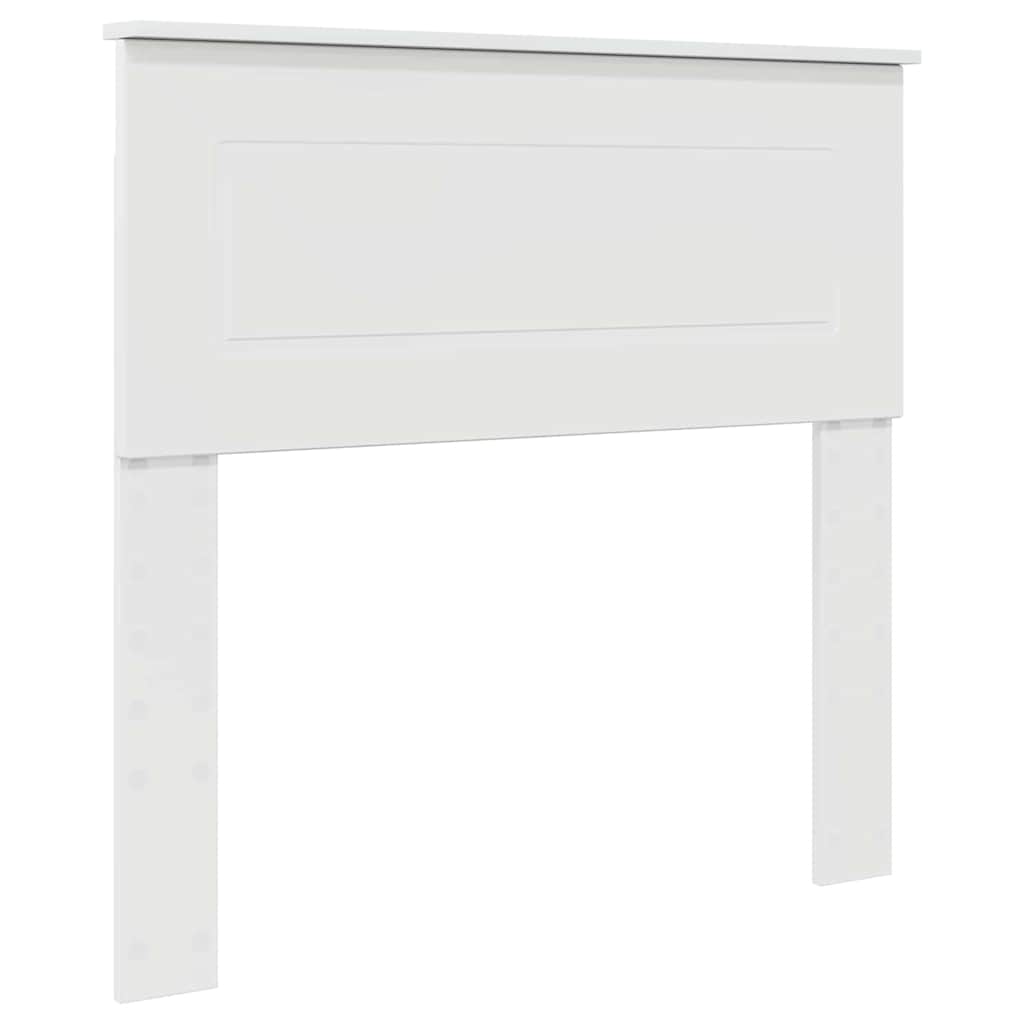 vidaXL Κεφαλάρι με κεφαλάρι Λαμπερό Λευκό 80 cm Επεξεργασμένο ξύλο