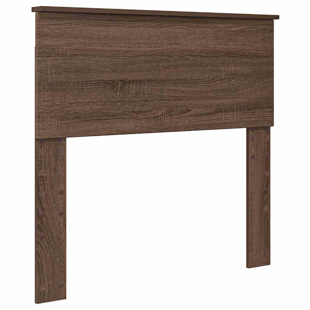 vidaXL Κεφαλάρι με κεφαλάρι Καφέ δρυς 75 cm Επεξεργασμένο ξύλο