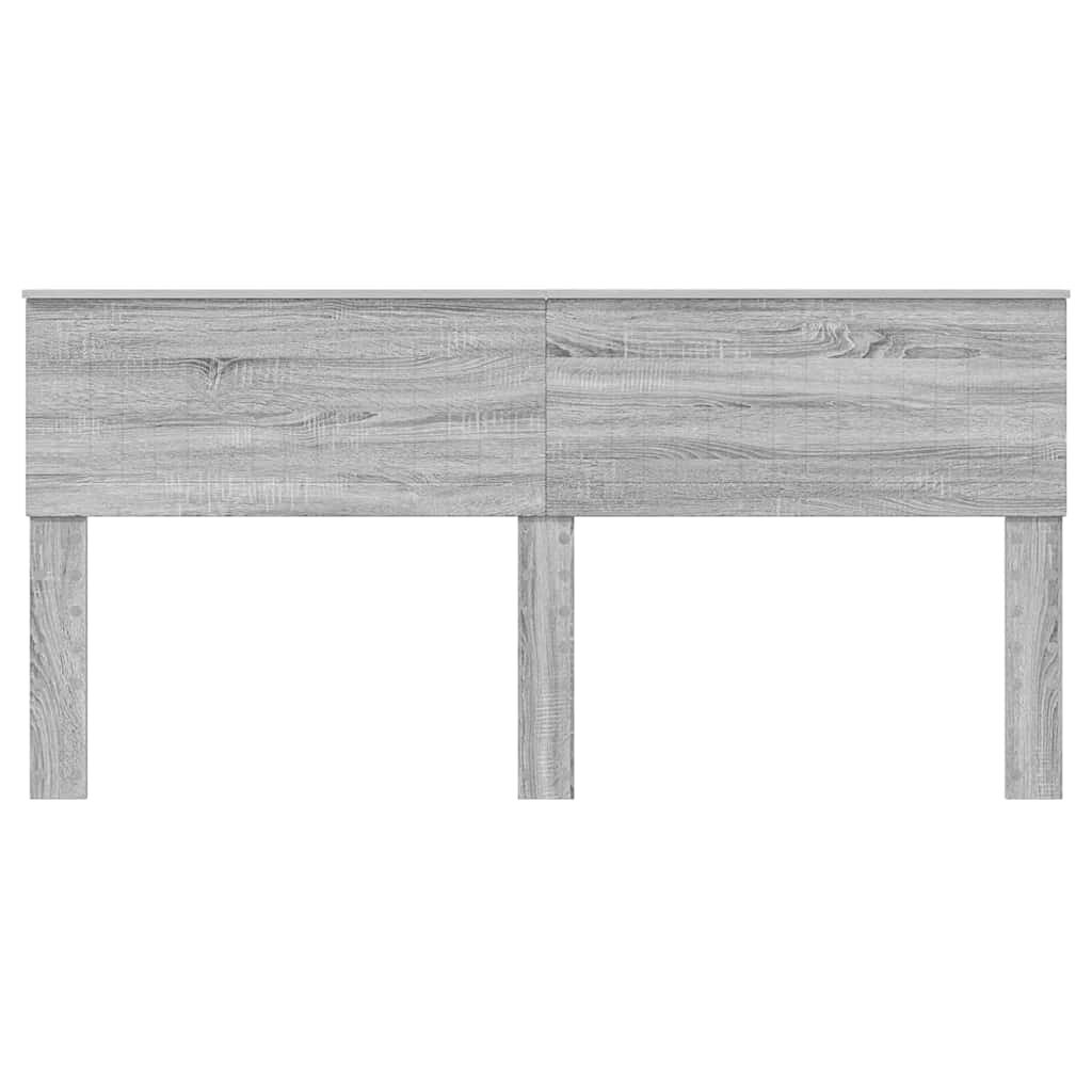 vidaXL Κεφαλάρι με κεφαλάρι Γκρίζο Σονομα 180 cm Επεξεργασμένο ξύλο