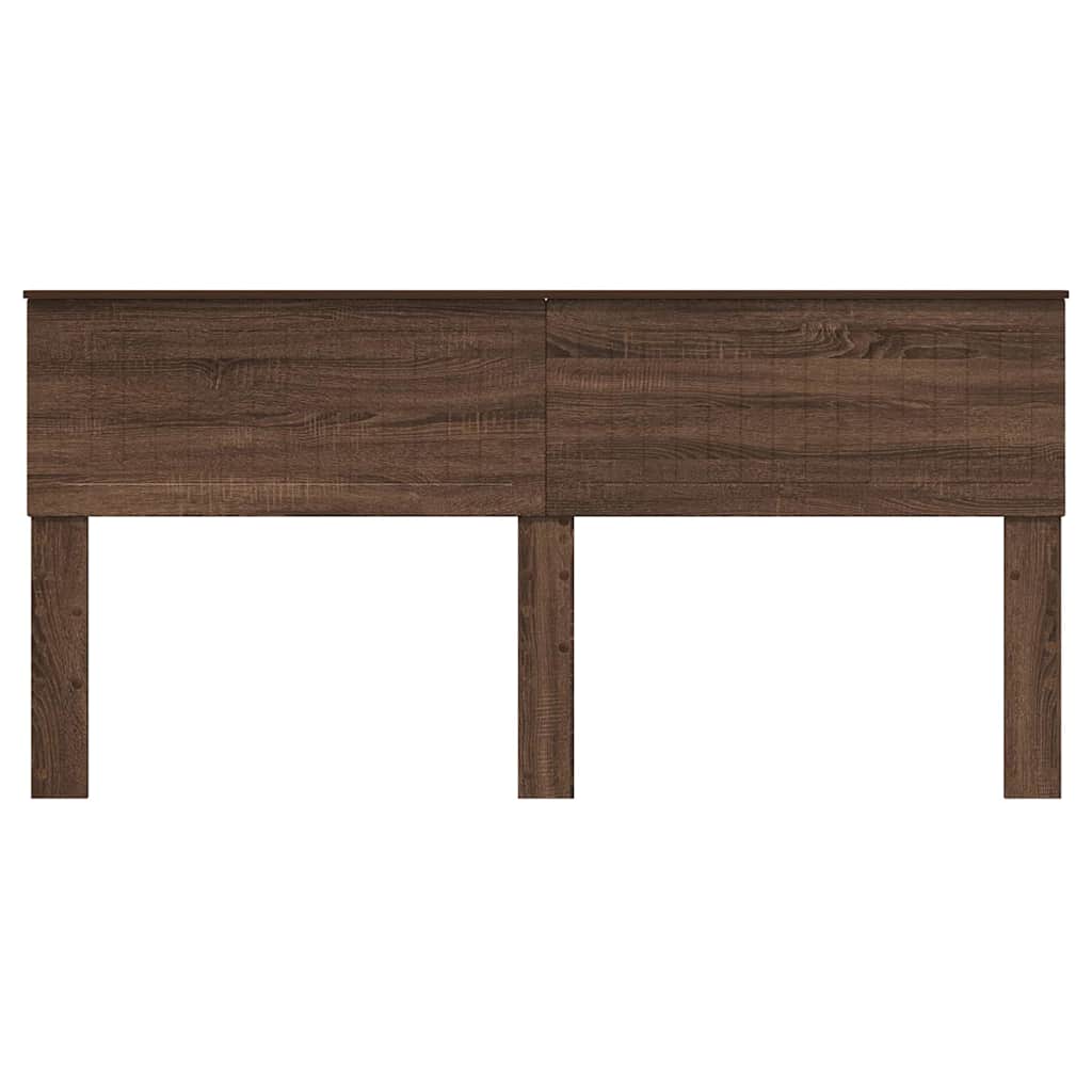 vidaXL Κεφαλάρι με κεφαλάρι Καφέ δρυς 180 cm Επεξεργασμένο ξύλο