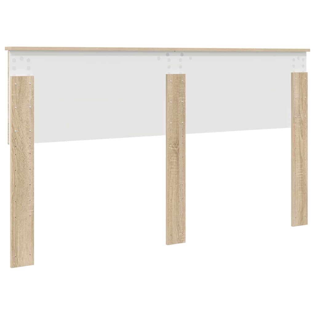 vidaXL Κεφαλάρι με κεφαλάρι Δρύς Sonoma 160 cm Επεξεργασμένο ξύλο