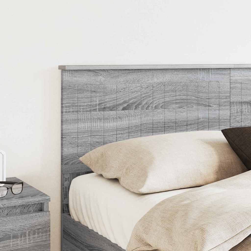 vidaXL Κεφαλάρι με κεφαλάρι Γκρίζο Σονομα 150 cm Επεξεργασμένο ξύλο