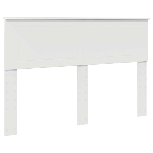 vidaXL Κεφαλάρι με κεφαλάρι Λευκό 140 cm Επεξεργασμένο ξύλο