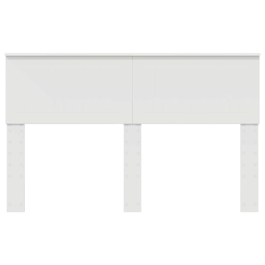 vidaXL Κεφαλάρι με κεφαλάρι Λευκό 140 cm Επεξεργασμένο ξύλο