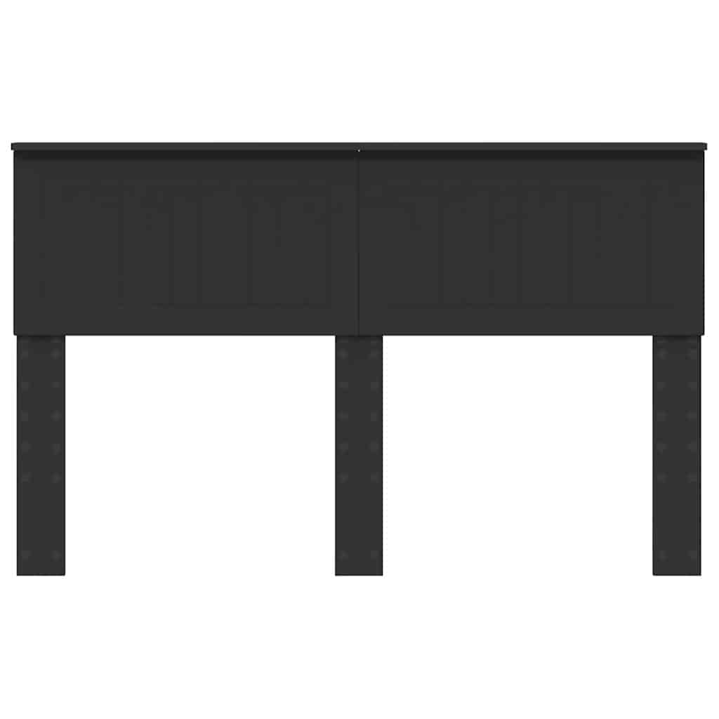 vidaXL Κεφαλάρι με κεφαλάρι Μαύρη Οξυά 140 cm Επεξεργασμένο ξύλο