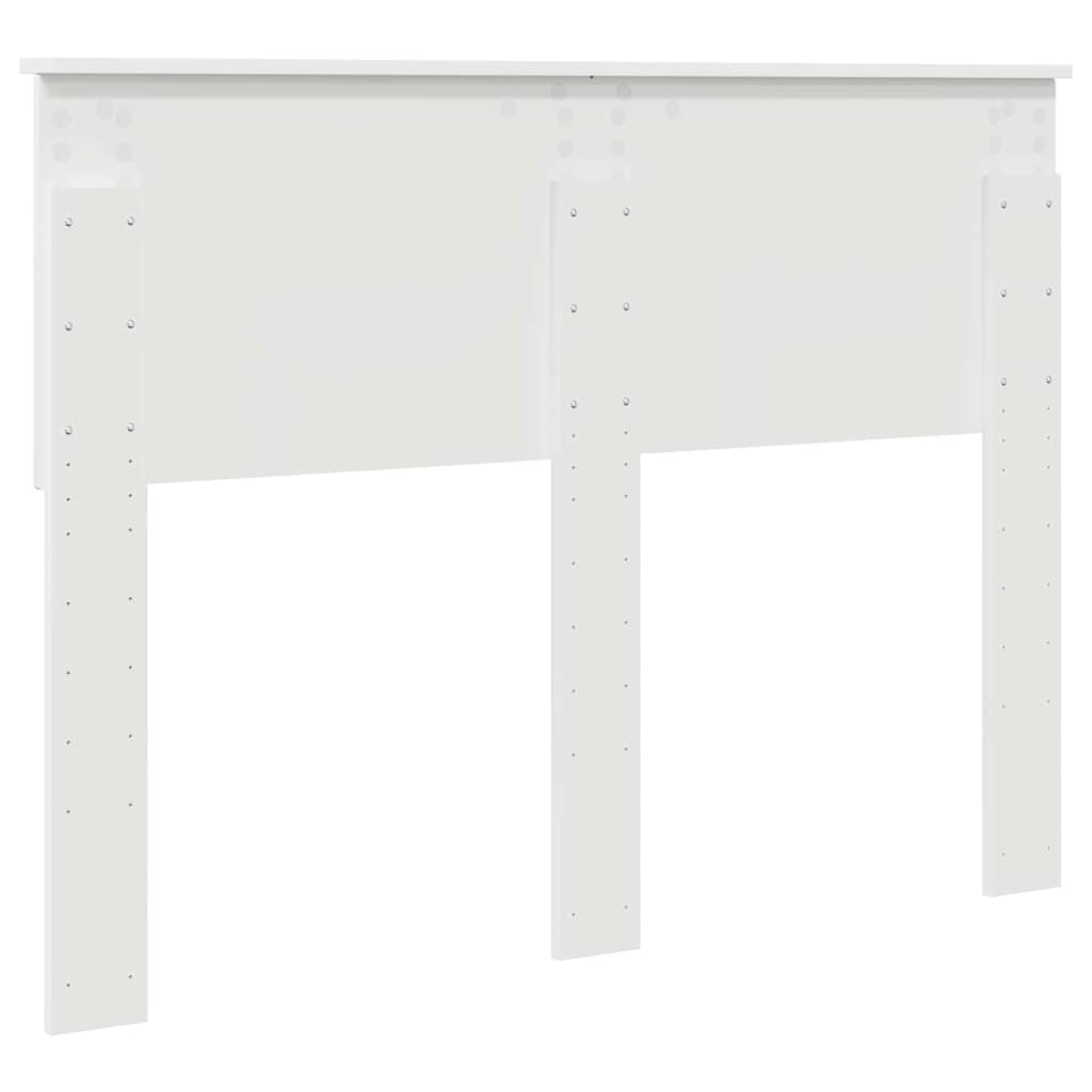 vidaXL Κεφαλάρι με κεφαλάρι Λευκό 135 cm Επεξεργασμένο ξύλο
