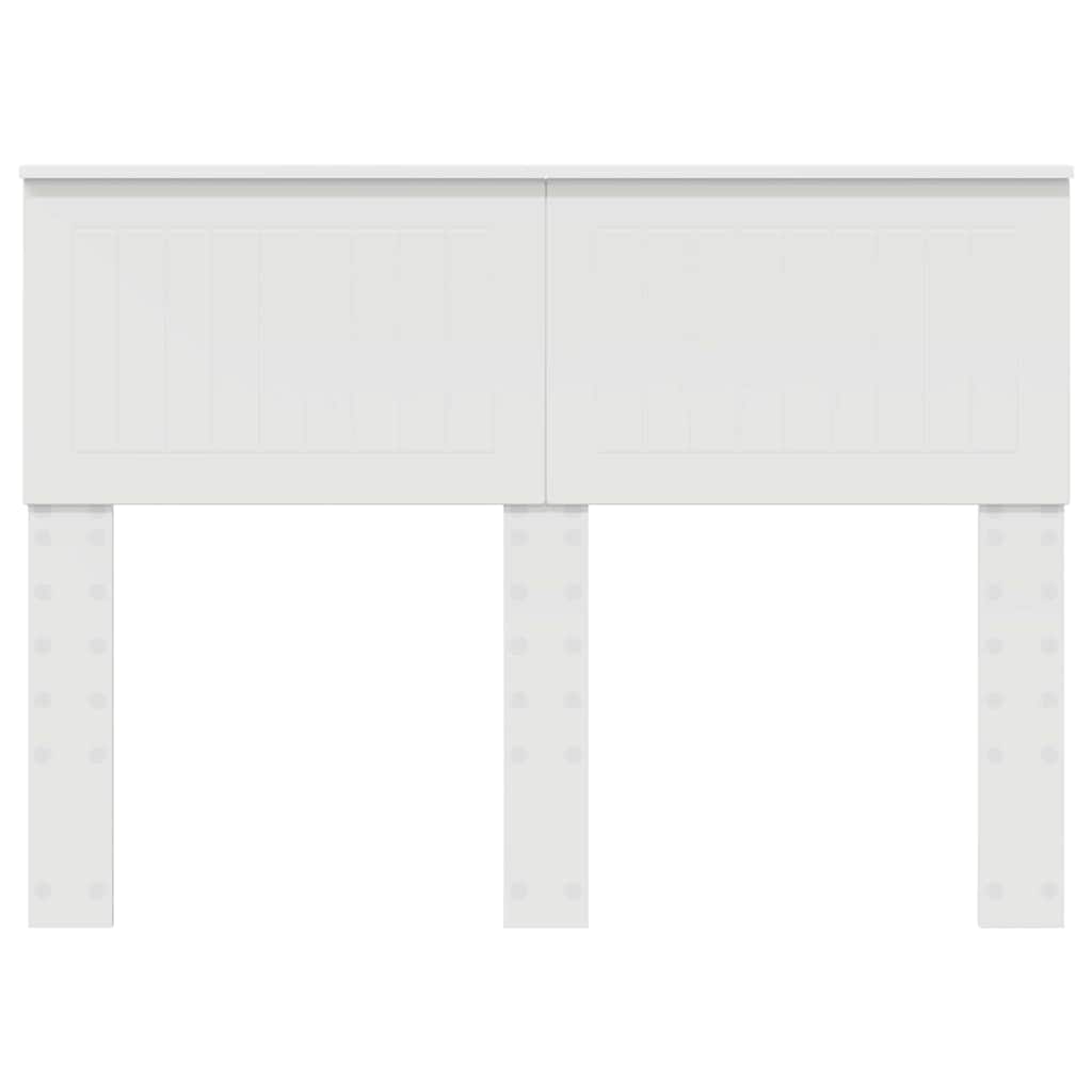 vidaXL Κεφαλάρι με κεφαλάρι Λευκό 135 cm Επεξεργασμένο ξύλο