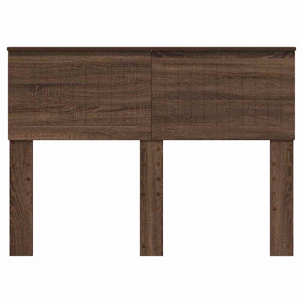 vidaXL Κεφαλάρι με κεφαλάρι Καφέ δρυς 135 cm Επεξεργασμένο ξύλο