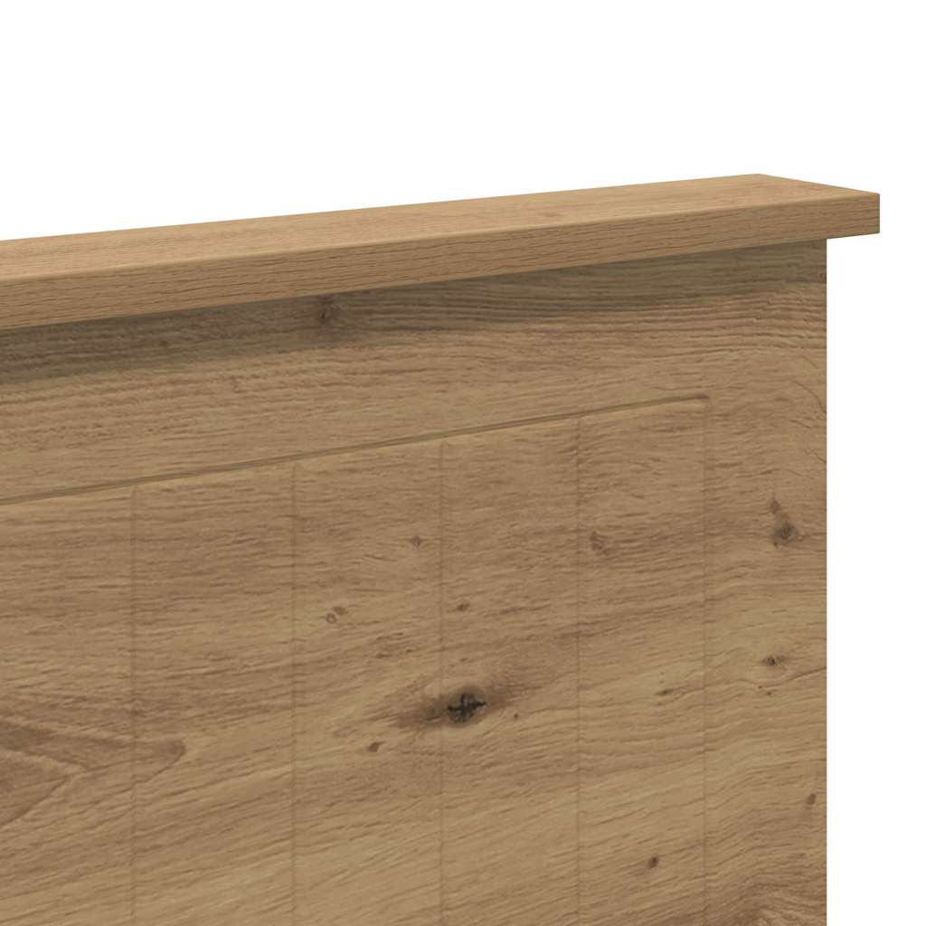 vidaXL Κεφαλάρι με κεφαλάρι Artisan Oak 135 cm Επεξεργασμένο ξύλο