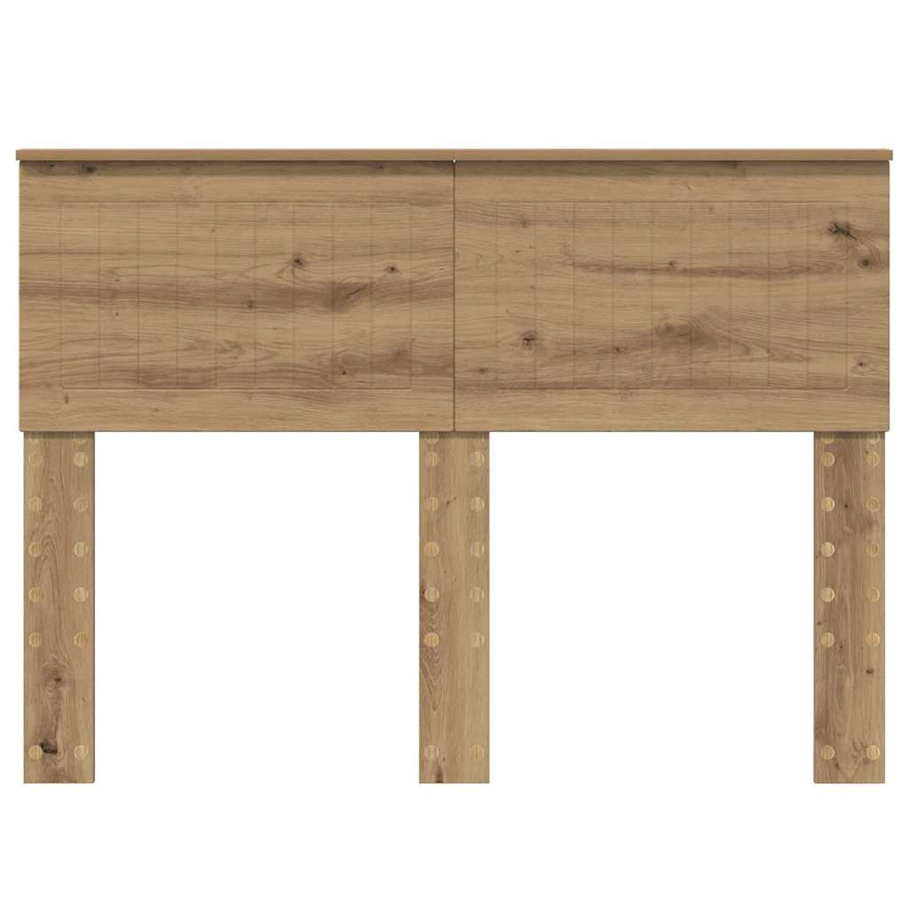 vidaXL Κεφαλάρι με κεφαλάρι Artisan Oak 135 cm Επεξεργασμένο ξύλο