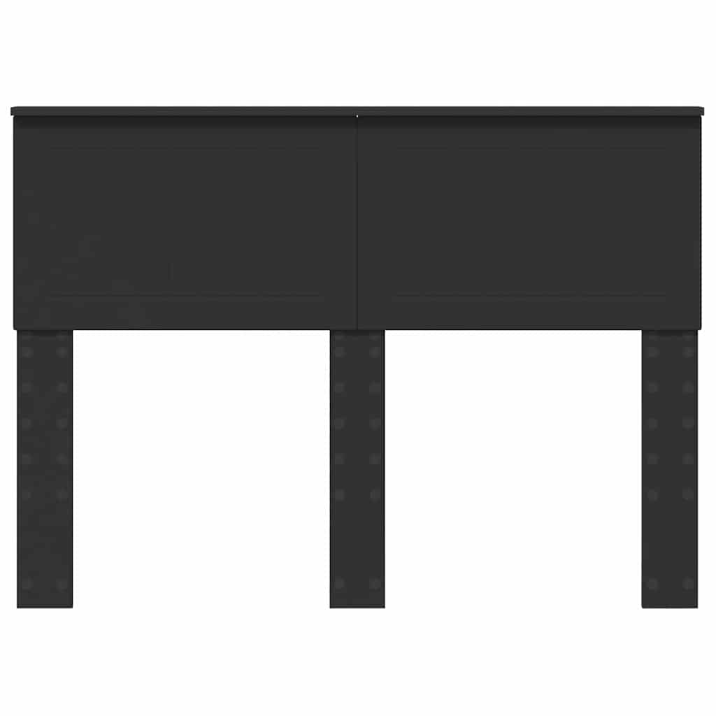 vidaXL Κεφαλάρι με κεφαλάρι Μαύρη Οξυά 120 cm Επεξεργασμένο ξύλο