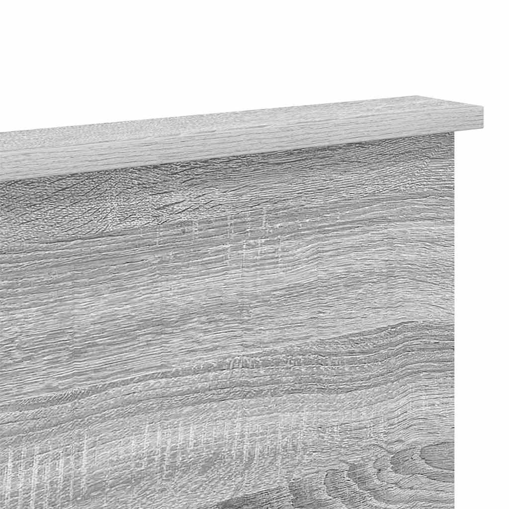 vidaXL Κεφαλάρι με κεφαλάρι Γκρίζο Σονομα 120 cm Επεξεργασμένο ξύλο