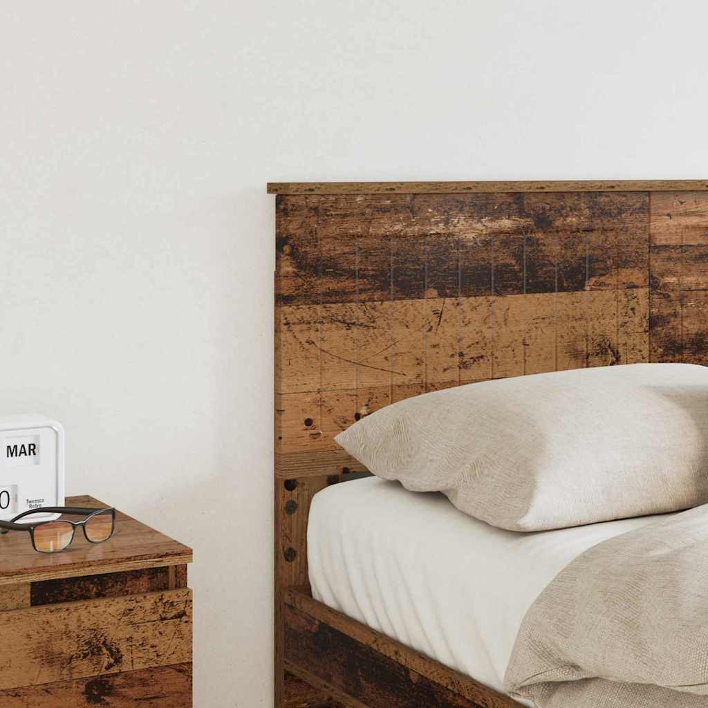 vidaXL Κεφαλάρι με κεφαλάρι Παλιό Ξύλο 120 cm Επεξεργασμένο ξύλο