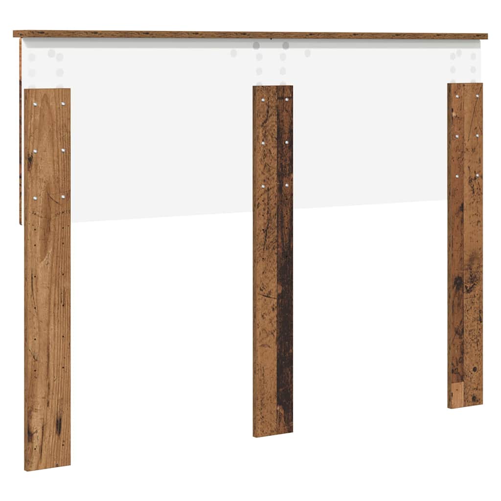 vidaXL Κεφαλάρι με κεφαλάρι Παλιό Ξύλο 120 cm Επεξεργασμένο ξύλο