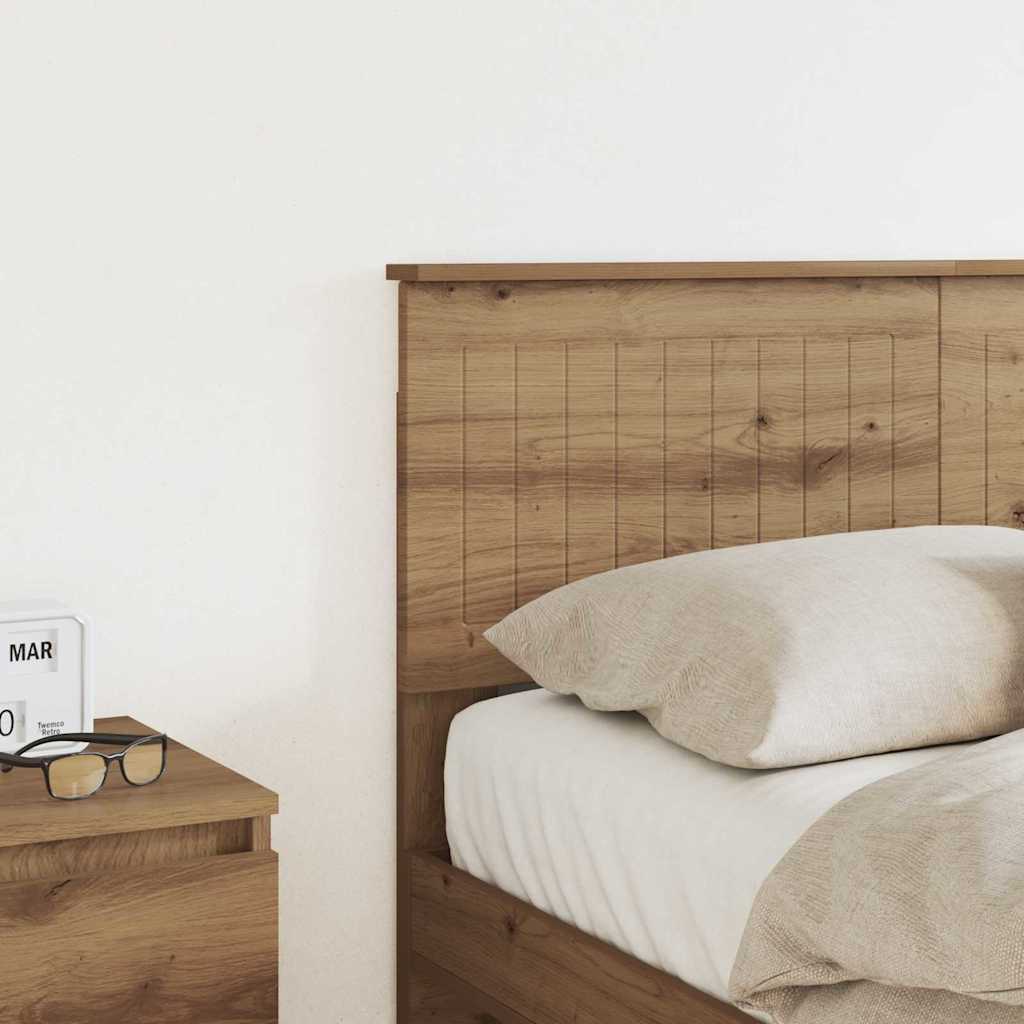 vidaXL Κεφαλάρι με κεφαλάρι Artisan Oak 120 cm Επεξεργασμένο ξύλο