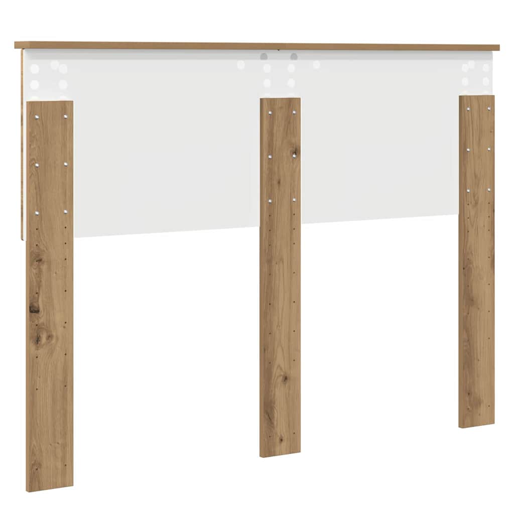 vidaXL Κεφαλάρι με κεφαλάρι Artisan Oak 120 cm Επεξεργασμένο ξύλο